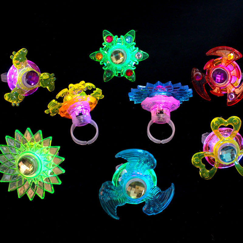 Children's luminous toy top finger light