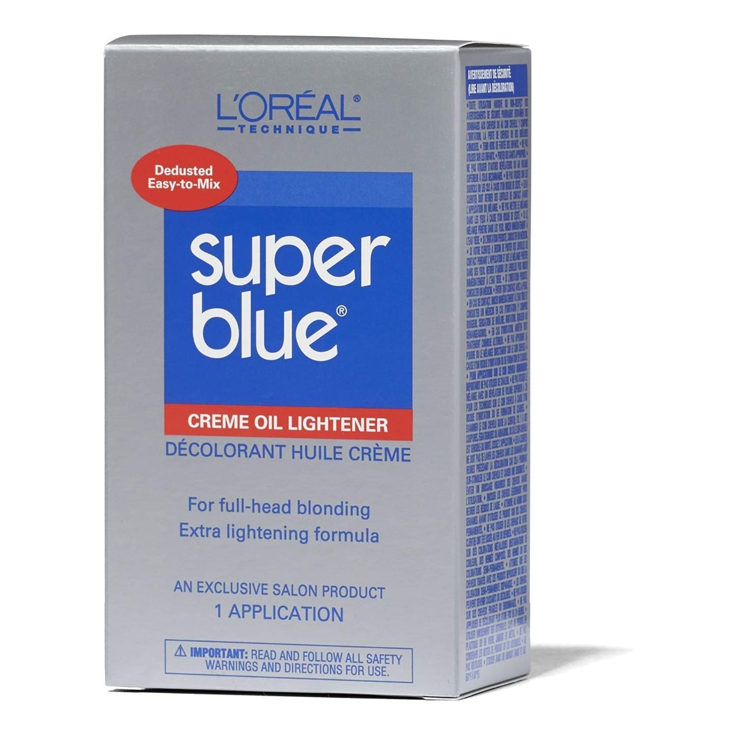 L'Oreal Technique Super Blue Creme Oil Lightener Kit - 1 Application
