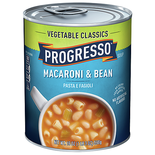 Progresso Vegetable Classics Macaroni & Bean Soup 19 Oz Can