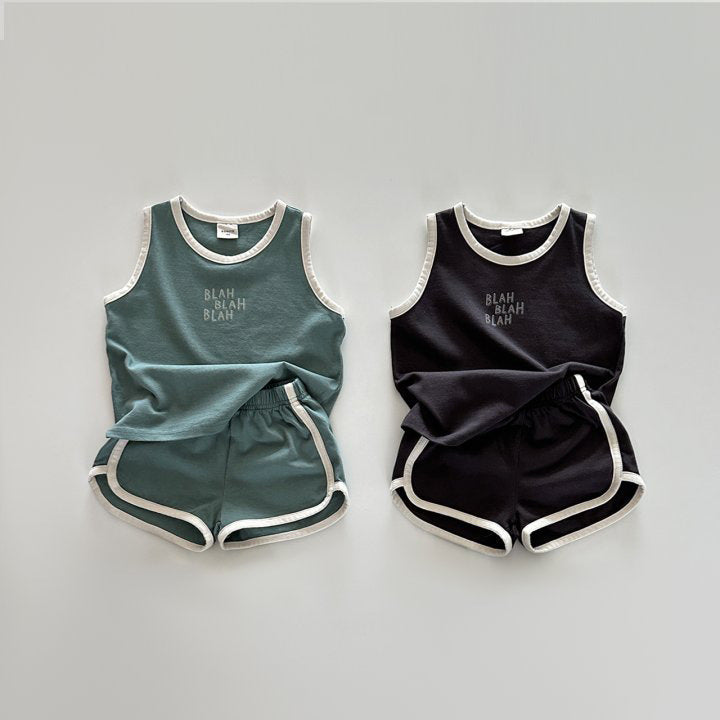 Cotton Sports Vest Shorts Casual Children Suit