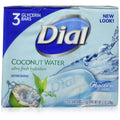 Dial Glycerin Bar Soap Coconut Water Refreshing 3 Bars 4 Oz