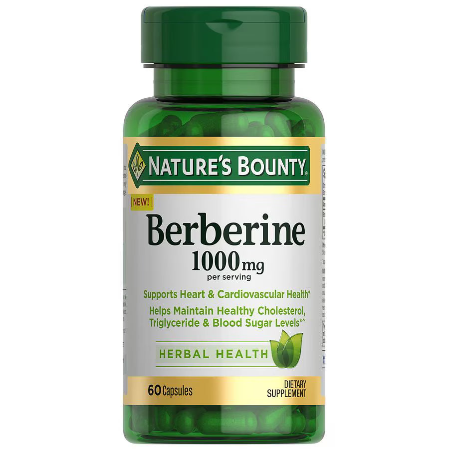 Nature's Bounty Berberine, 1000 Mg, 60 Capsules