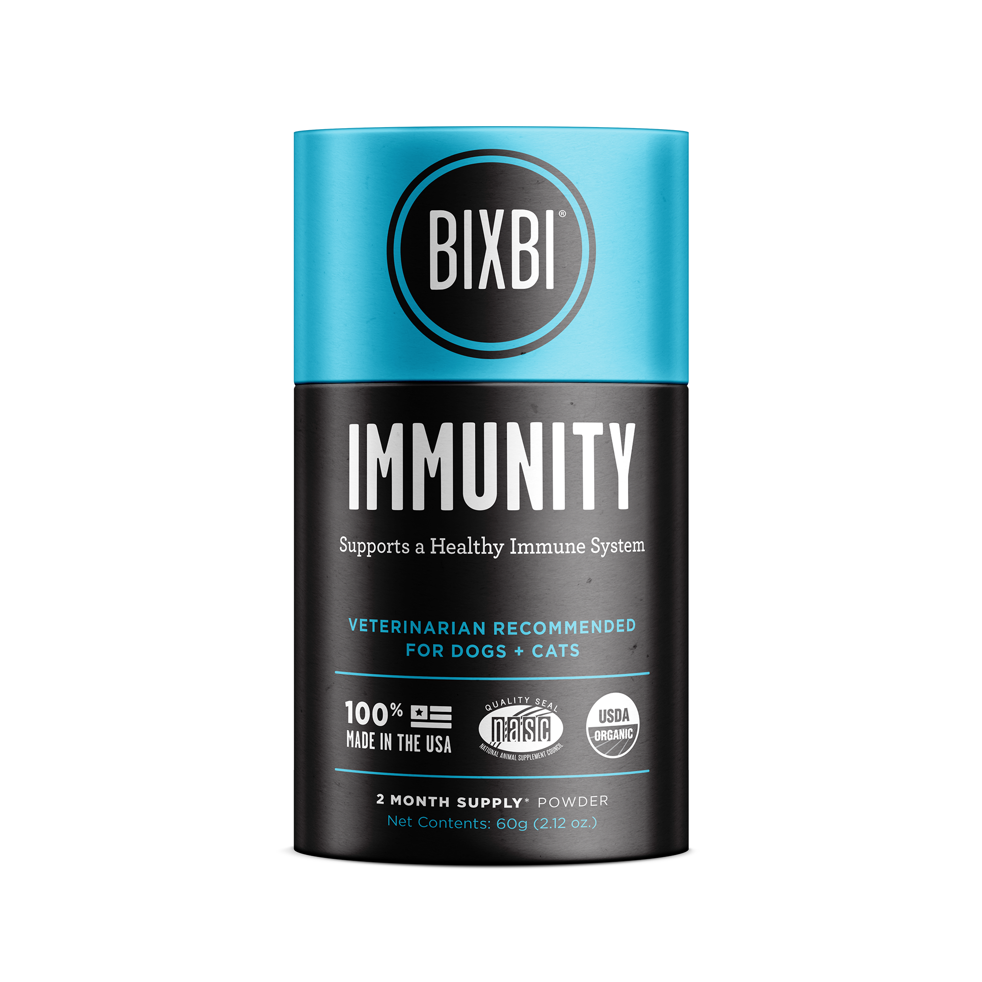 BIXBI Organic Pet Superfood Immunity Dog & Cat Supplement, 2.12 oz