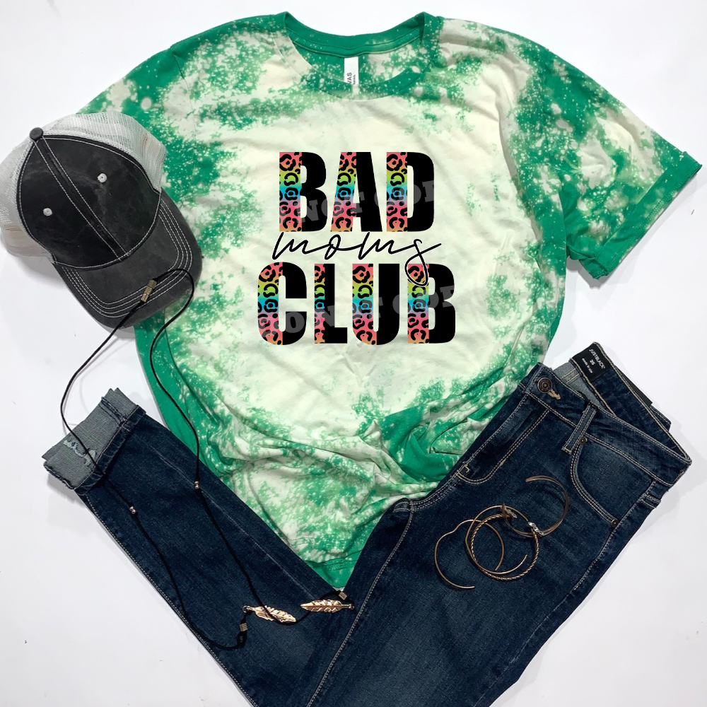 Bad Moms Club w/ 2 Tone Rainbow Leopard Print - 14 Style Options