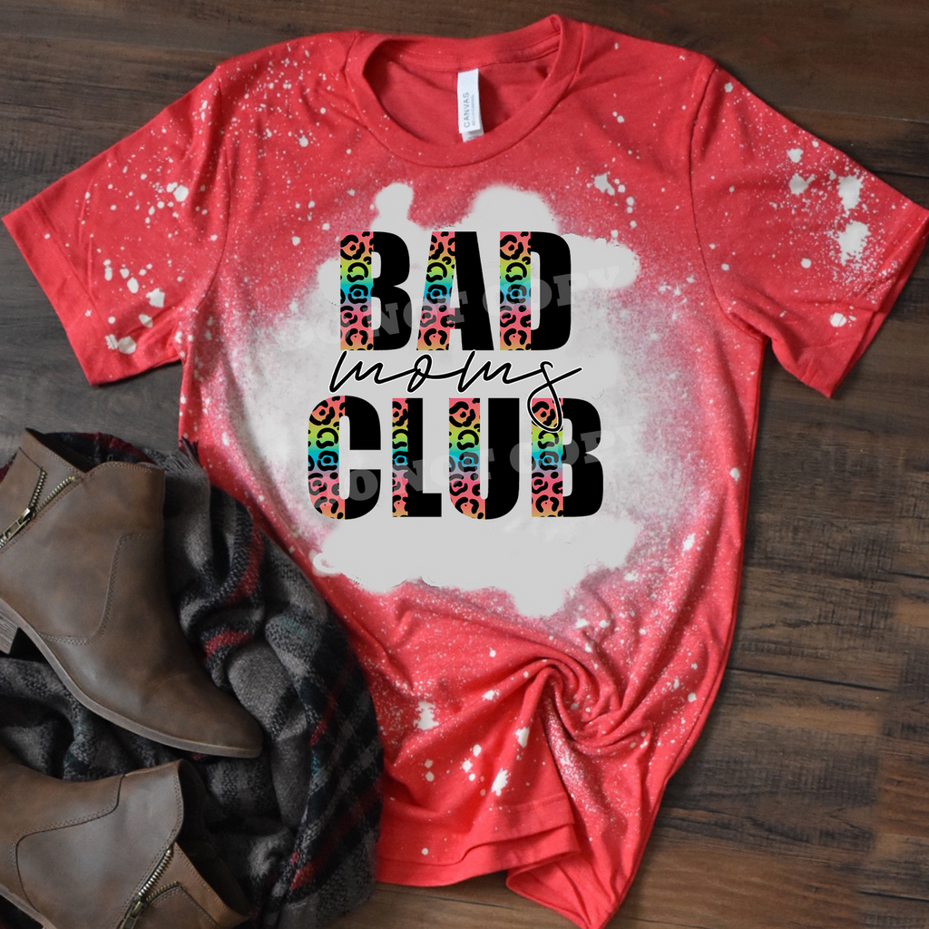 Bad Moms Club w/ 2 Tone Rainbow Leopard Print - 14 Style Options