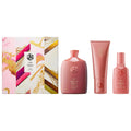 Oribe Bright Blonde Essentials Set: Brighten, Tone & Protect - Anti-Brass Shampoo, Heat Protectant Hair Serum & Conditioner for Color-Treated Blonde Hair