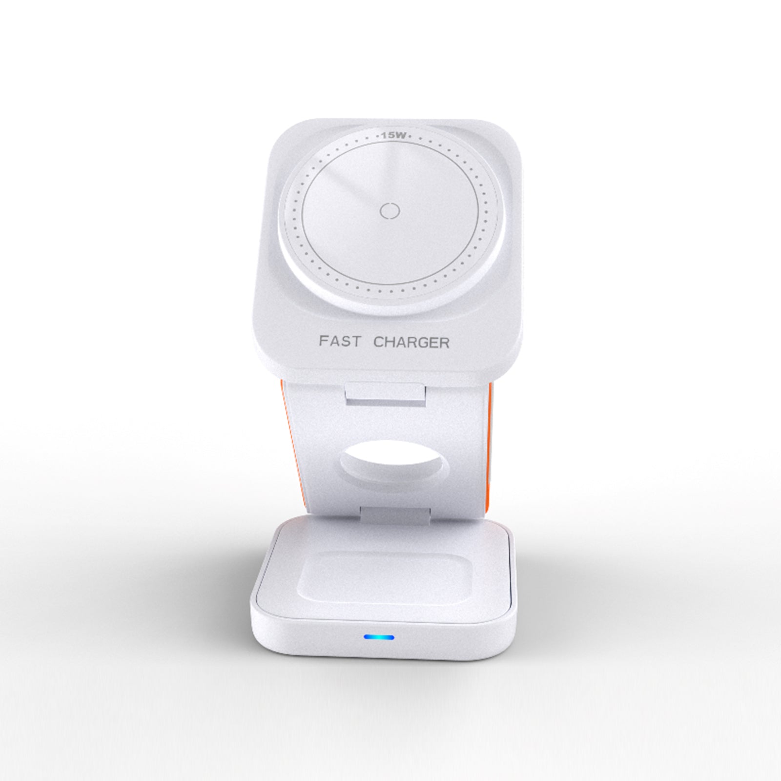 FlexiTrip Foldable Wireless Charger – Compact, Fast Charging, Portable Design for iPhone, Android, and Qi-Enabled Devices