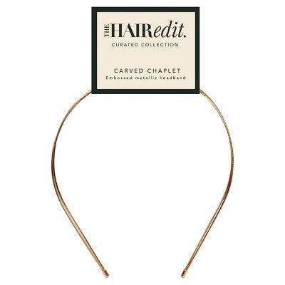 The Hair Edit Carved Chaplet Headband - New