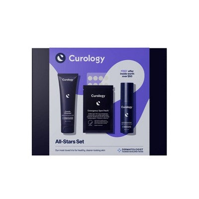 Curology Skincare Starter Set Gentle Essentials Kit for All Skin Types 3ct - Imperfect Box