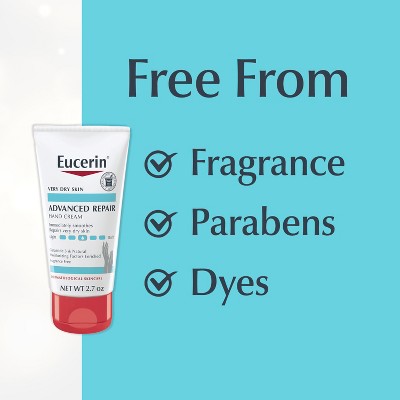 Eucerin Advanced Repair Hand Cream Unscented 2.7oz/1ct - New