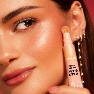 e.l.f. Halo Glow Highlighter Beauty Wand Rose Quartz 0.33 fl oz - Imperfect Box