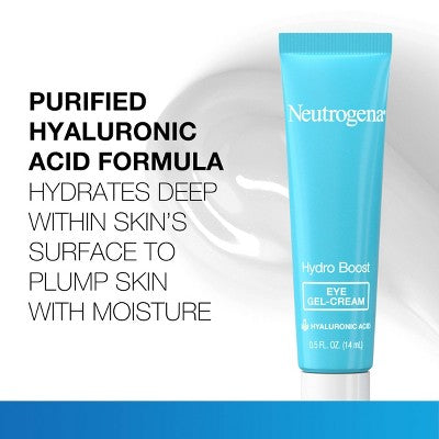 Neutrogena Hydro Boost Under Eye Gel Cream with Hyaluronic Acid 0.5 fl oz - Imperfect Box