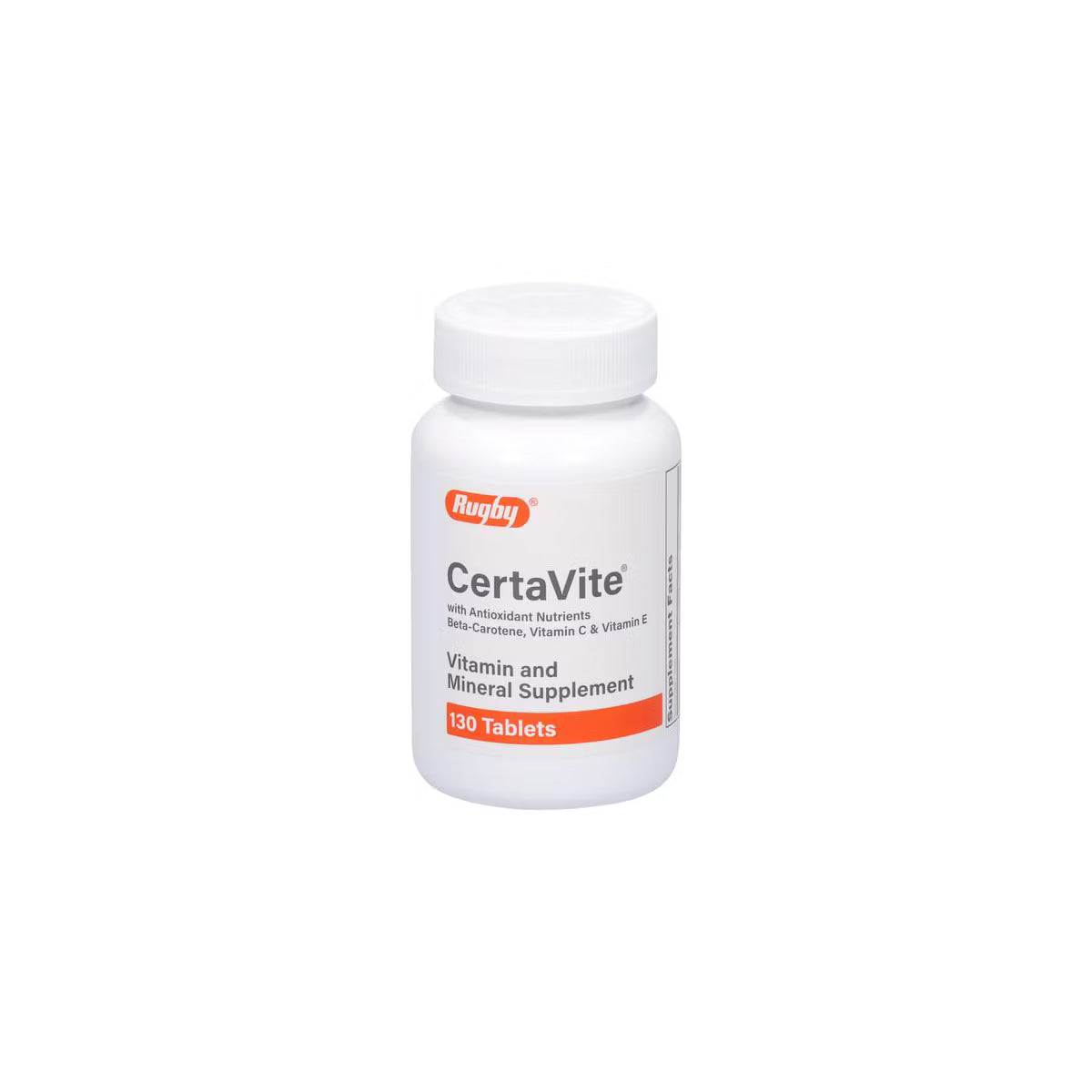Rugby Certavite with Antioxidants Tablets, Multivitamin Supplement, 130 Count