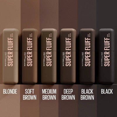 Maybelline Superfluff Volumizing Eyebrow Gel Mousse 004 Deep Brown 0.17 fl oz - New