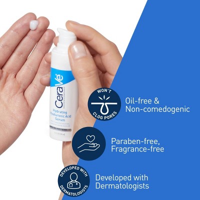 CeraVe Hydrating Hyaluronic Acid Face Serum 1 fl oz - Missing Box