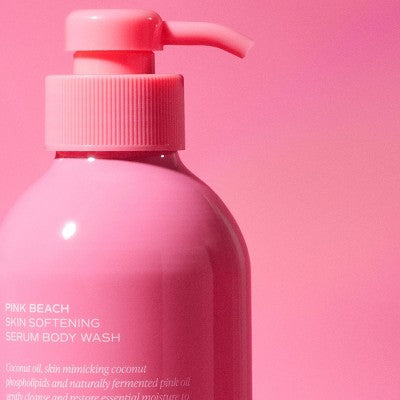 Saltair Pink Beach Serum Body Wash Coconut Scent 17 fl oz - Imperfect Container