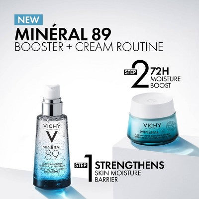 Vichy Mineral 89 Fragrance Free Face Cream 1.69oz - New