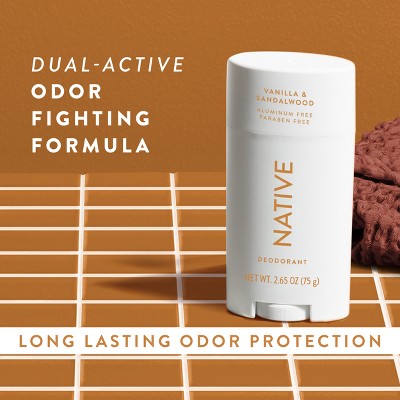 Native Solid Deodorant Vanilla & Sandalwood 2.65oz - Imperfect Container