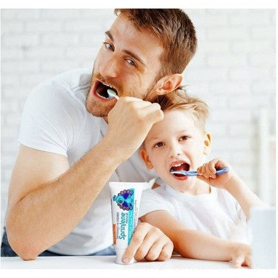 SprinJene Natural Kids Fluoride Free Toothpaste Vanilla 3.5oz - Imperfect Box