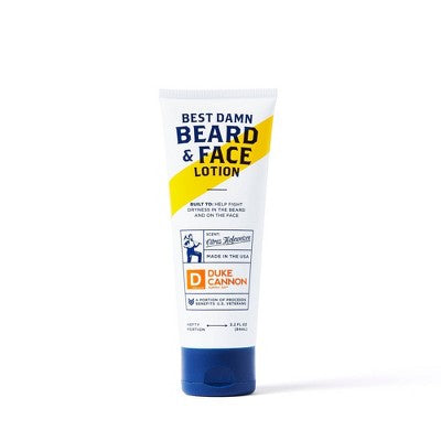 Duke Cannon Supply Co. Best Beard Face Lotion 3 fl oz - Imperfect Container