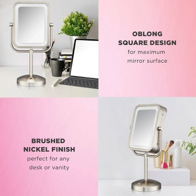 Conair LED Vanity Makeup Mirror Silver - Imperfect Box