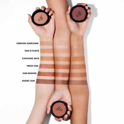 e.l.f. Primer-Infused Matte Bronzer Fresh Tan 0.35oz - New