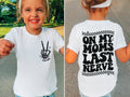 Kid Life Peace Sign (On Left Chest) - On My Moms Last Nerve (On Back)