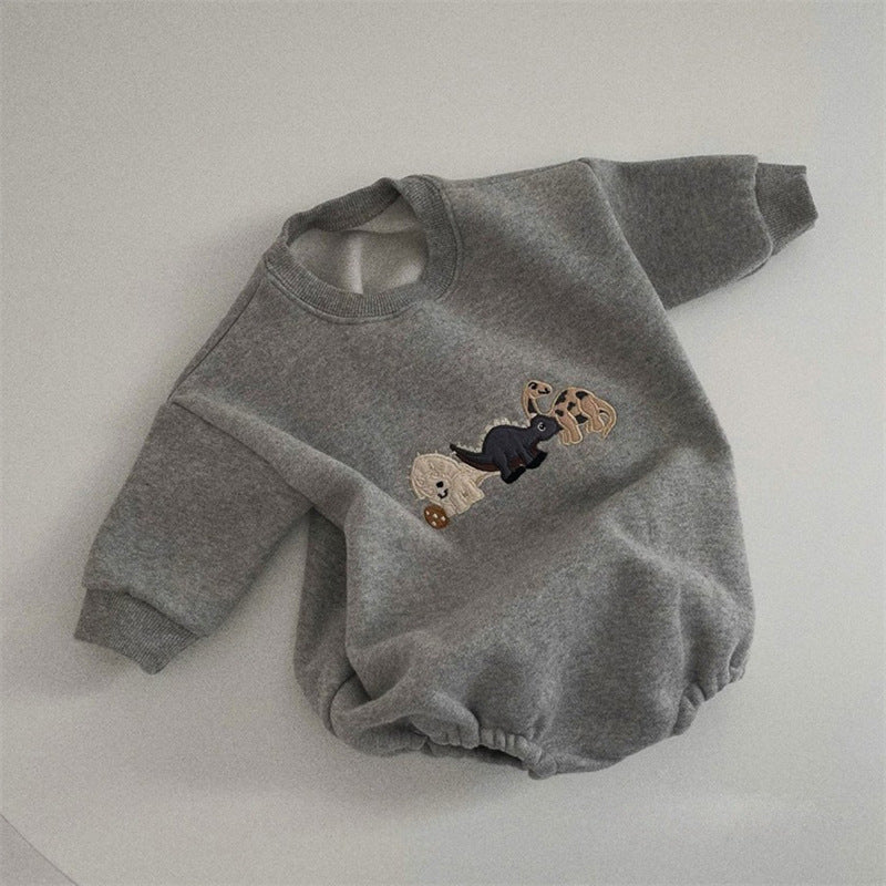 Ins Infant Toddler Korean Style Winter Clothes Jumpsuit