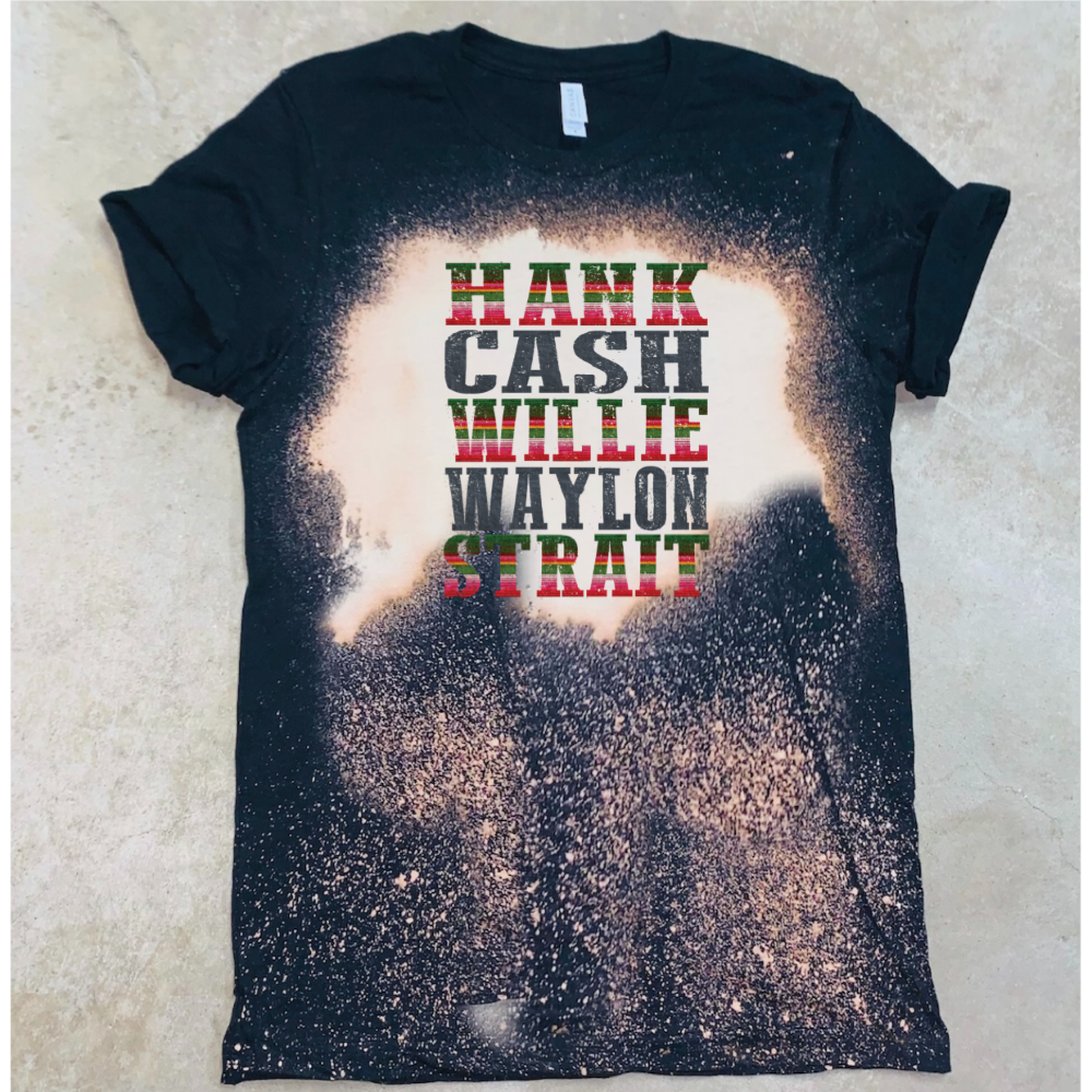 Hank. Cash. Willie. Waylon. Strait. (Serape)