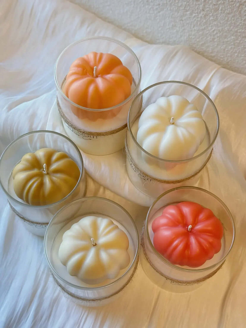 Pumpkin Candle in Glass Jar | Handcrafted Soy Wax