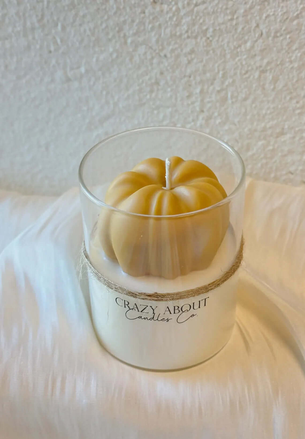 Pumpkin Candle in Glass Jar | Handcrafted Soy Wax