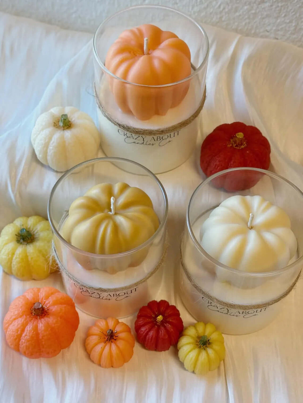 Pumpkin Candle in Glass Jar | Handcrafted Soy Wax