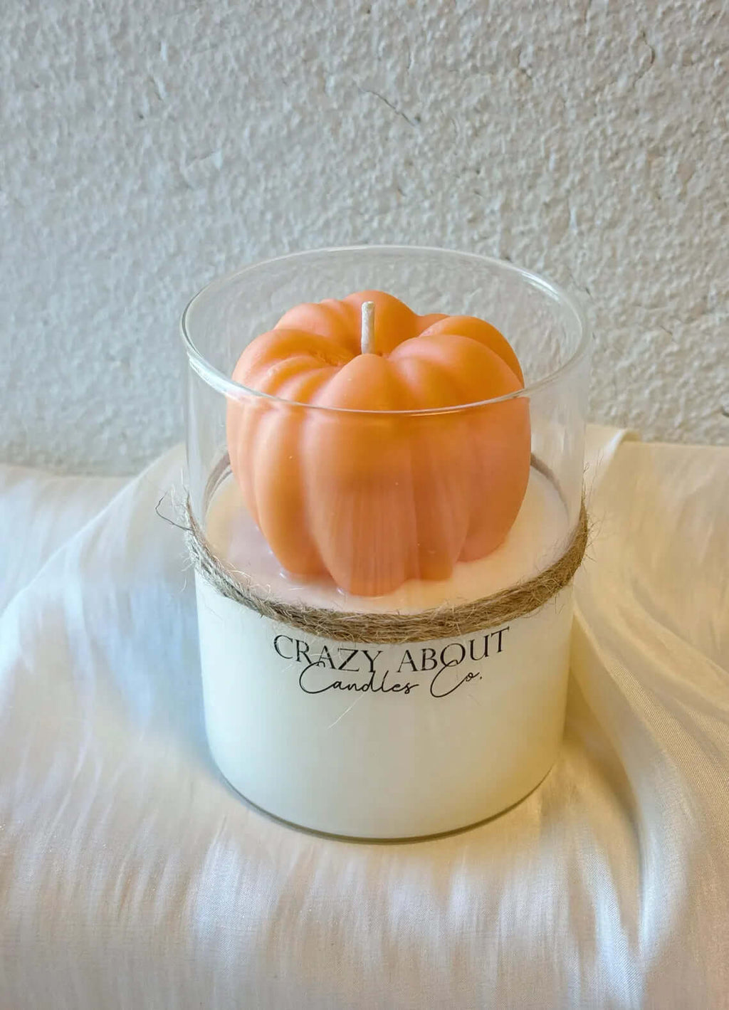 Pumpkin Candle in Glass Jar | Handcrafted Soy Wax