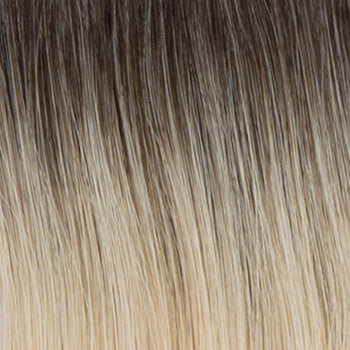 Raquel Welch Sorrento Surprise Luxurious Long Layered Wig, Black Label Human Hair Collection by HairUWear, Average Cap, Rh22/26SS Shaded French Vanilla