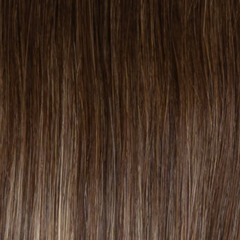 Raquel Welch Midnight in Paris Mid-Length Layered Wig, Black Label Human Hair Collection, Average Cap, RH10/20SS Shaded Buttered Walnut
