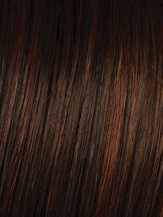 Hairdo 14" Fringe Top of Head Hair Topper, R6-30H Chocolate Copper