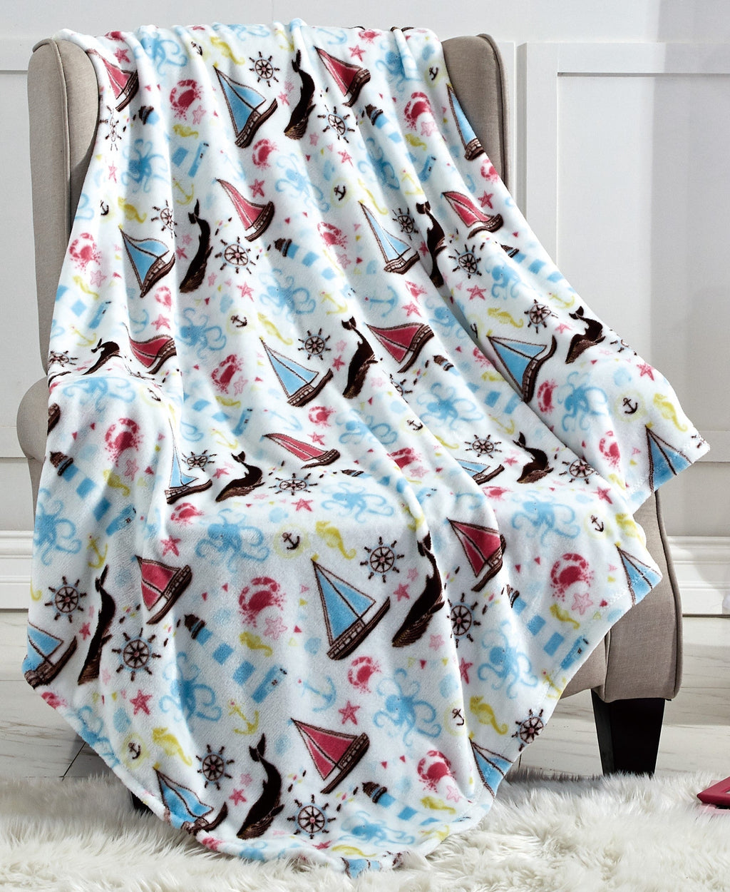 Christmas Blanket Cozy Festive Holiday Throw Blanket 50" x 60"