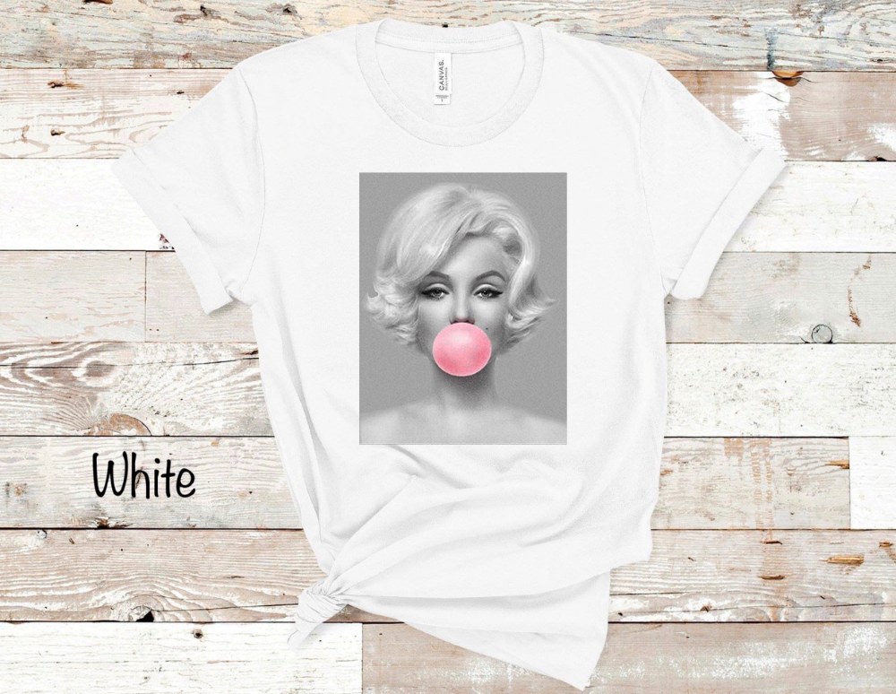 Marilyn Monroe Bubble Gum - Grey Tone