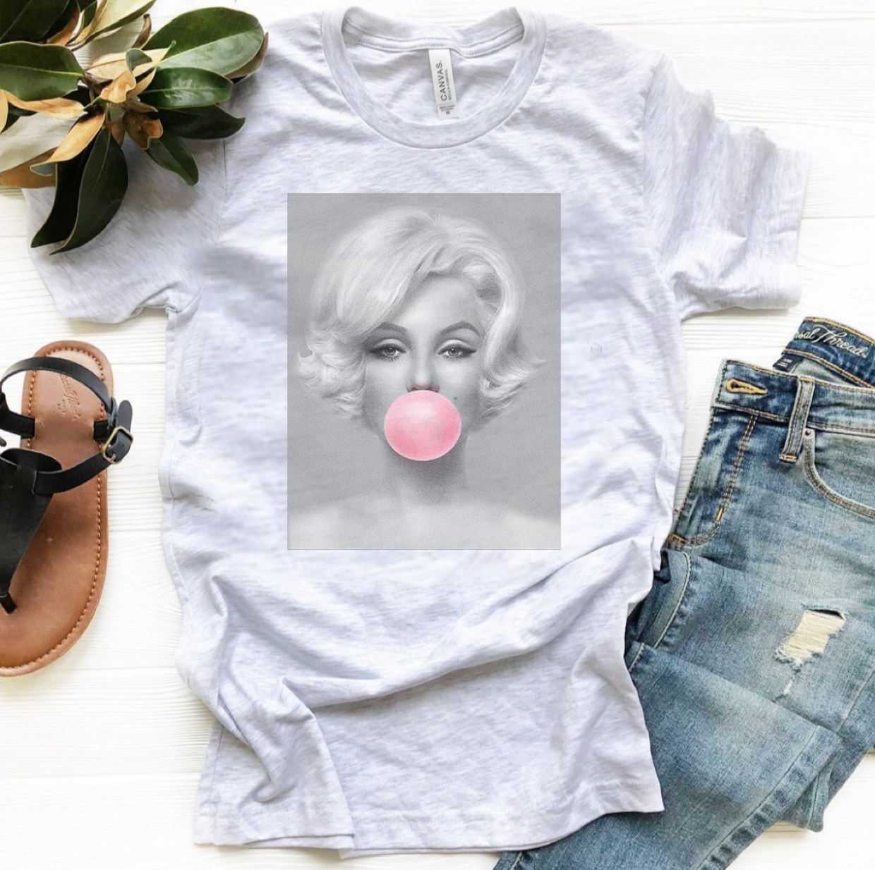 Marilyn Monroe Bubble Gum - Grey Tone