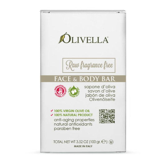 Olivella Fragrance Free Face and Body Bar 3.52 oz