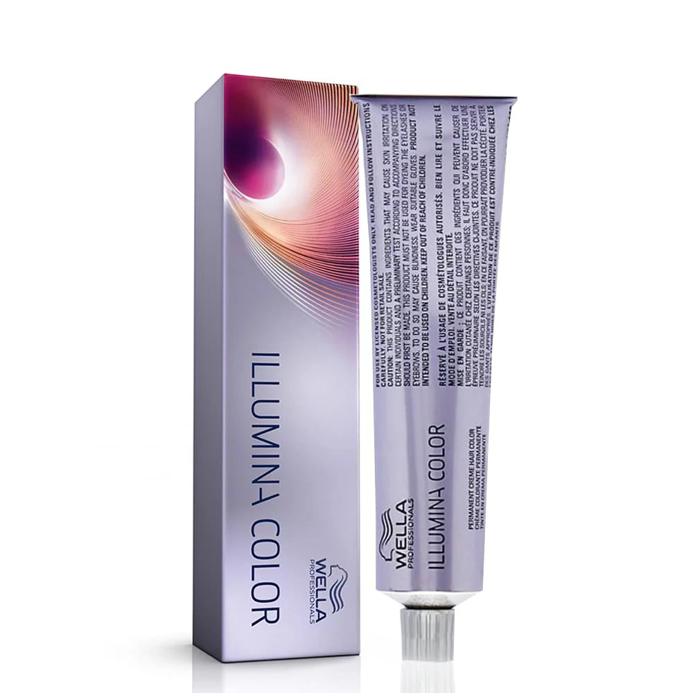 Wella Illumina Hair Color 7/43 Medium Blonde Red Gold 2 oz