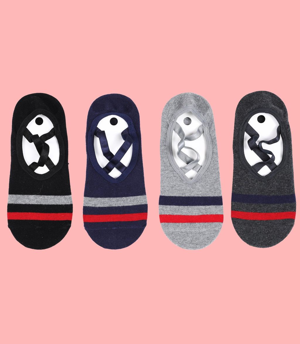 Non-Slip Women's Hospital Socks (Stripes)