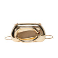 Acrylic Evening Clutch | Metallic Handle Party Bag with Chain Strap(MAC354)
