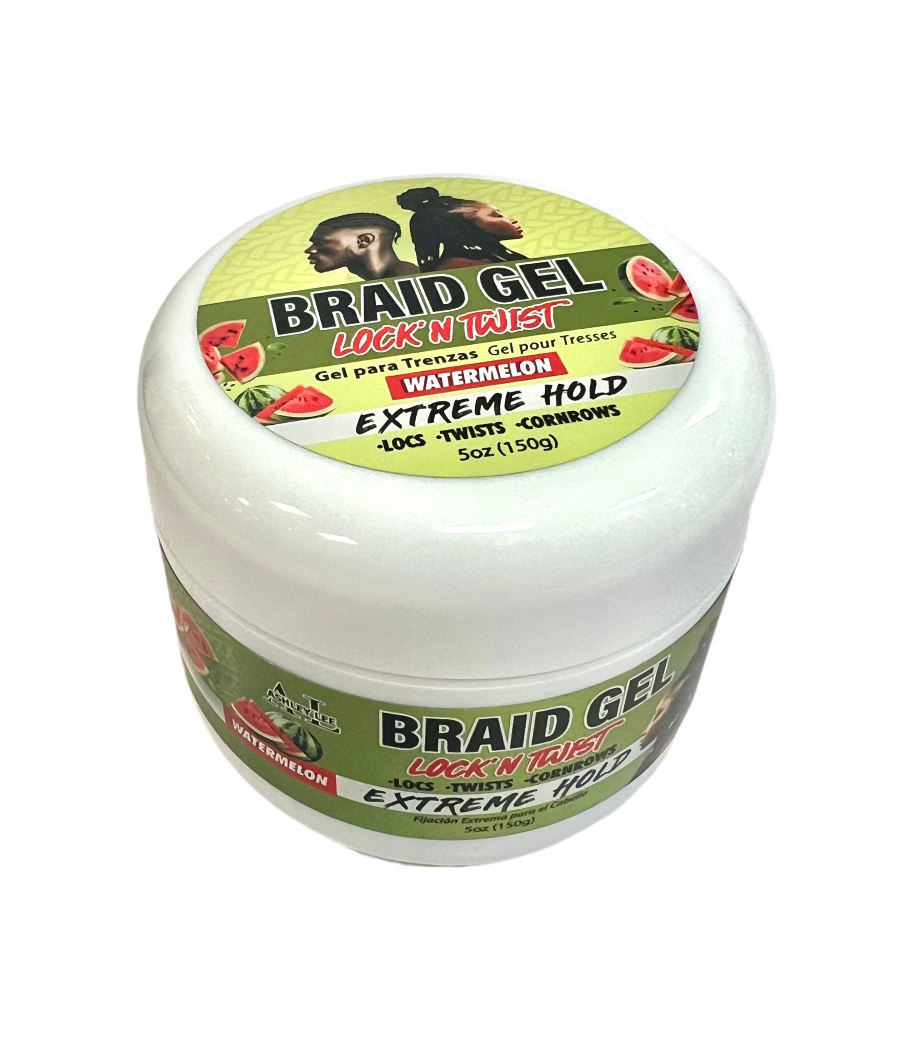 Ashley Lee Lock N' Twist Braid Gel, Extreme Hold (Watermelon), 5 fl oz