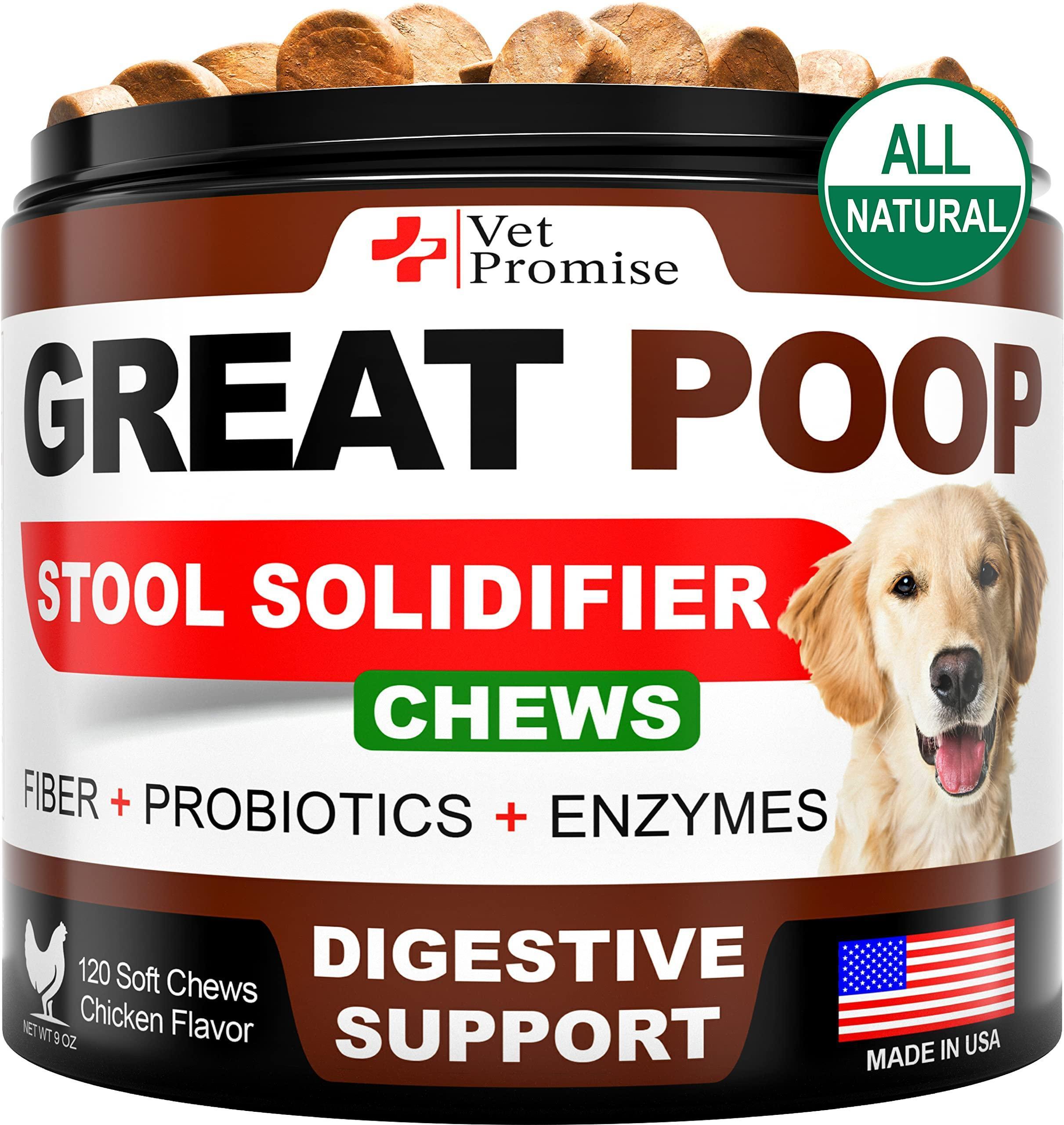 Probiotics for Dogs 120 Chews Stool Softener High Fiber