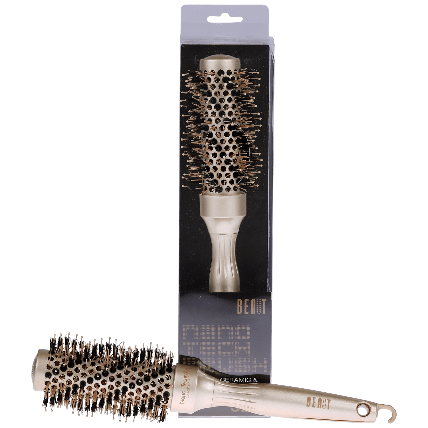 Beaut Ceramic Nanotech Hair Brush - Choose Size New
