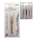 Beaut Glam Treat Stainless Steel Glitter Tweezer, Straight Tip