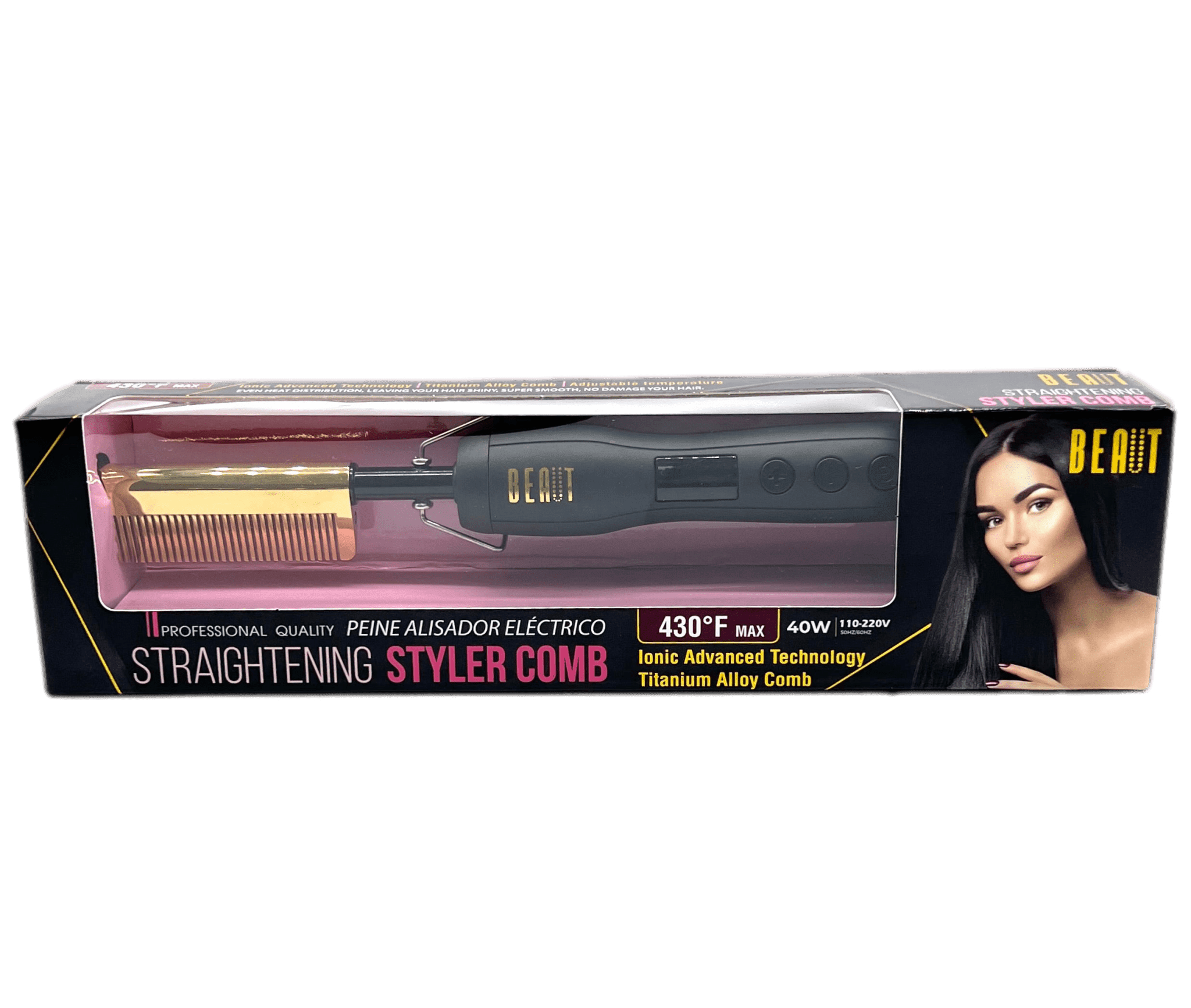 Beaut Straightening Styler Comb 430°F Max