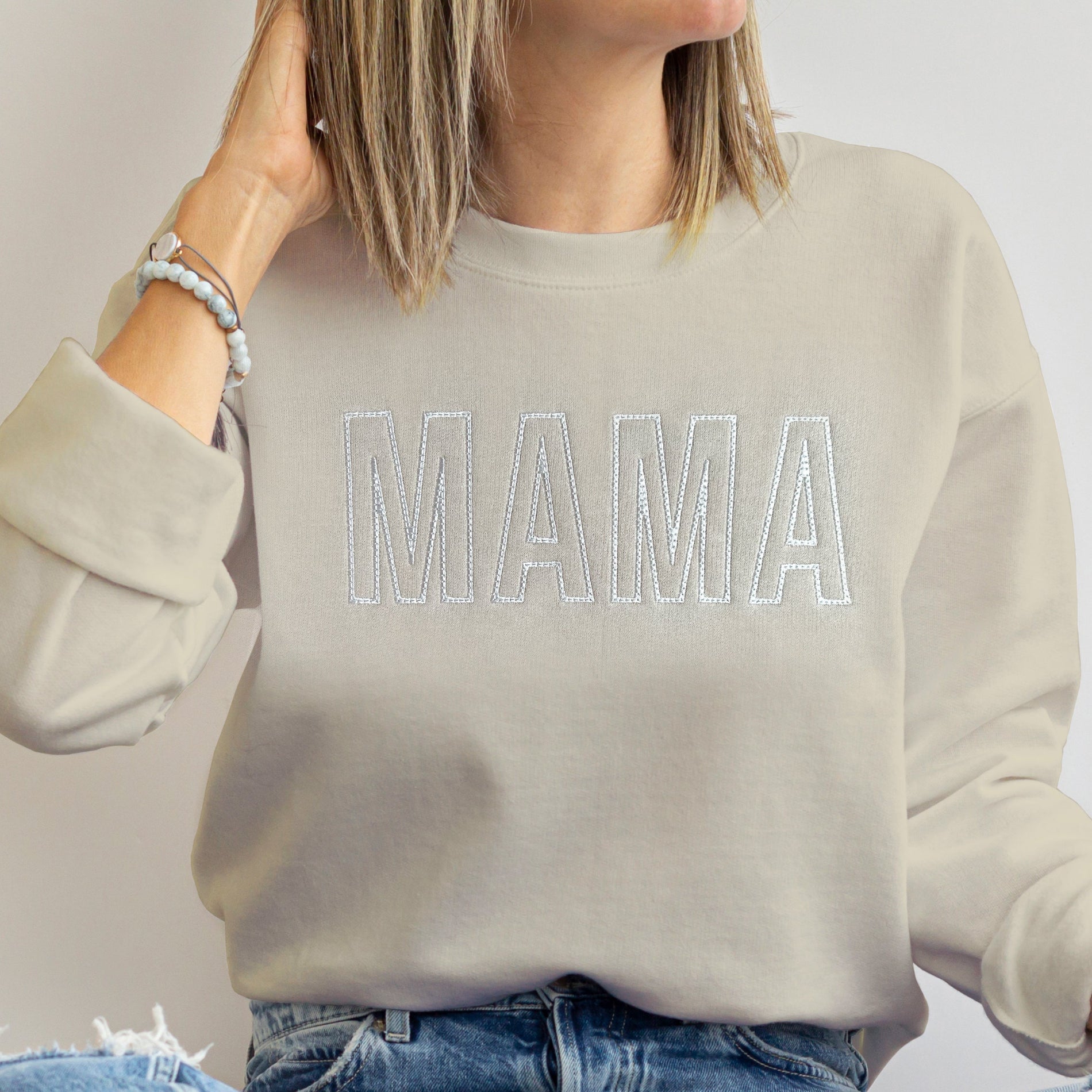 Mama and Mama’s Boy Matching Outfits | Embroidered Mother Son Set