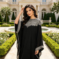 Black Batwing Abaya Gown(MA439)